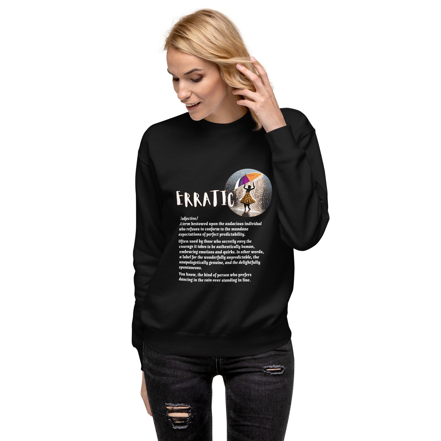 LABELLED. Unisex Premium Sweatshirt. ERRATIC.