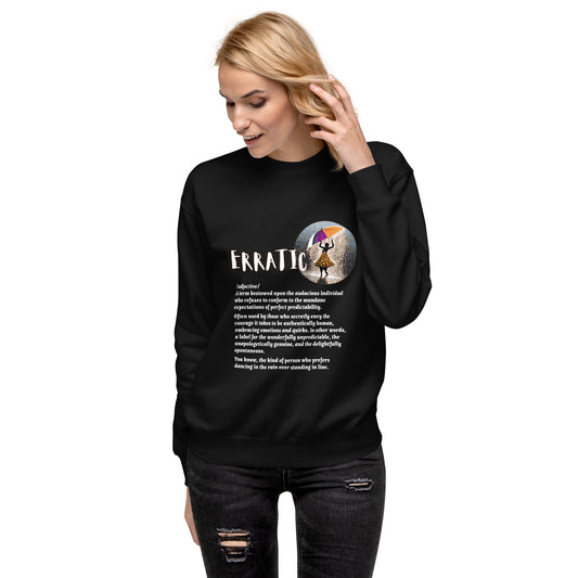 LABELLED. Unisex Premium Sweatshirt. ERRATIC.