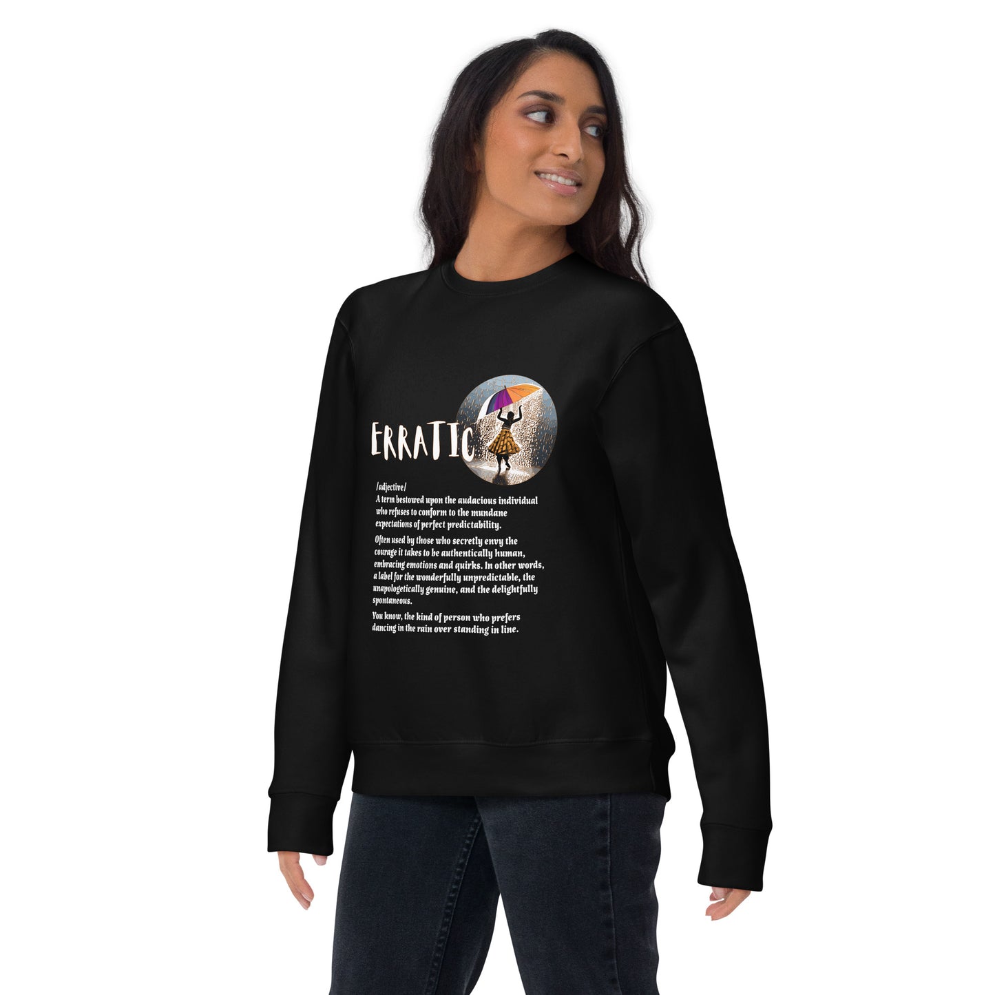 LABELLED. Unisex Premium Sweatshirt. ERRATIC.