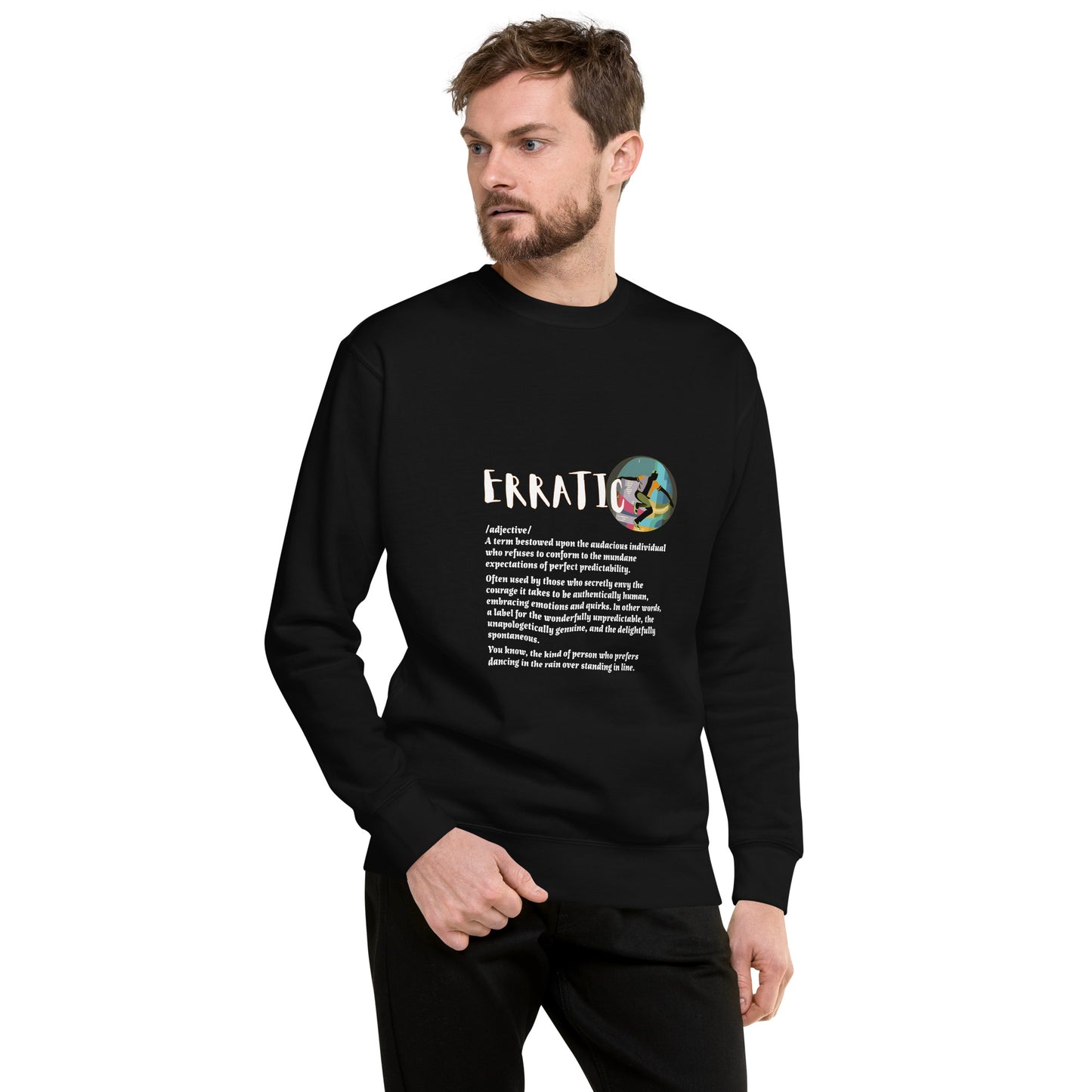 LABELLED. Unisex Premium Sweatshirt. ERRATIC