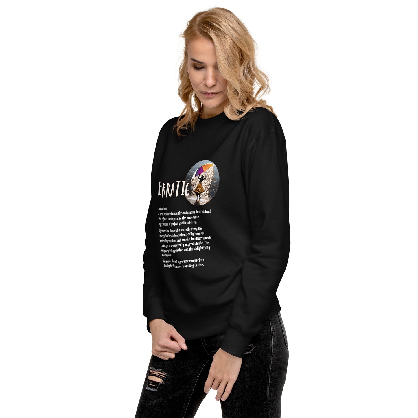 LABELLED. Unisex Premium Sweatshirt. ERRATIC.
