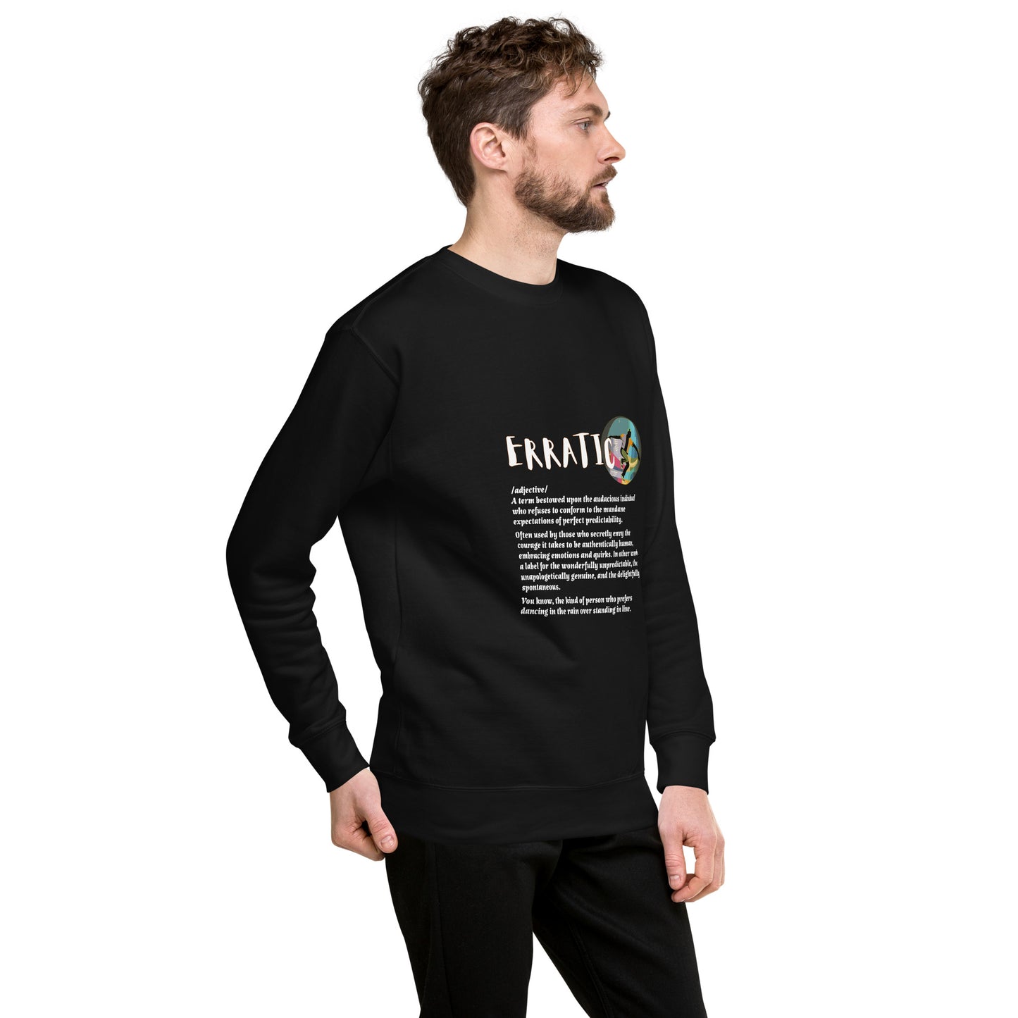 LABELLED. Unisex Premium Sweatshirt. ERRATIC