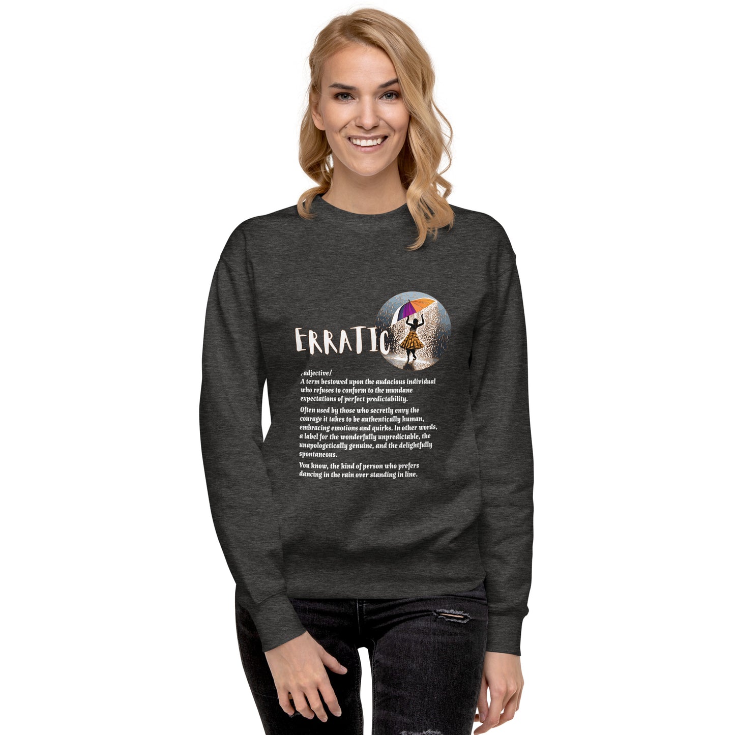 LABELLED. Unisex Premium Sweatshirt. ERRATIC.