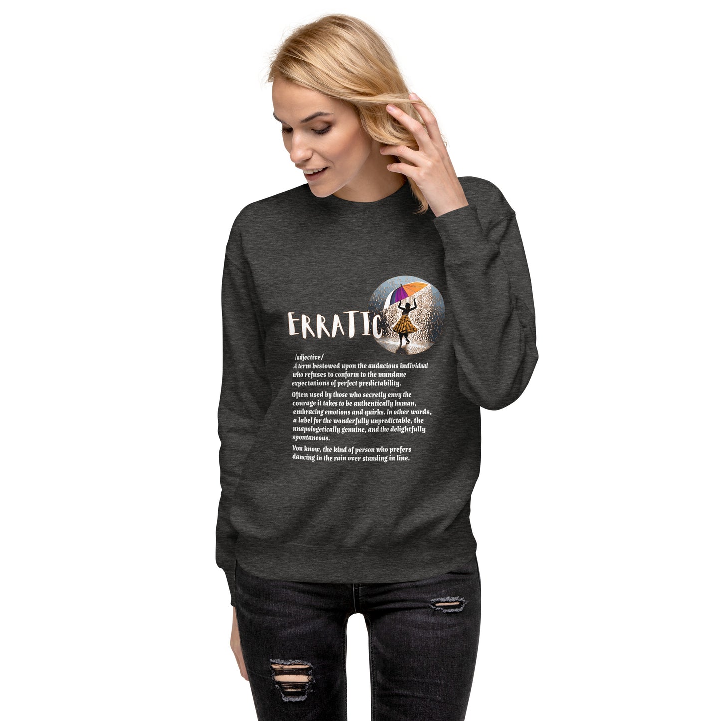 LABELLED. Unisex Premium Sweatshirt. ERRATIC.