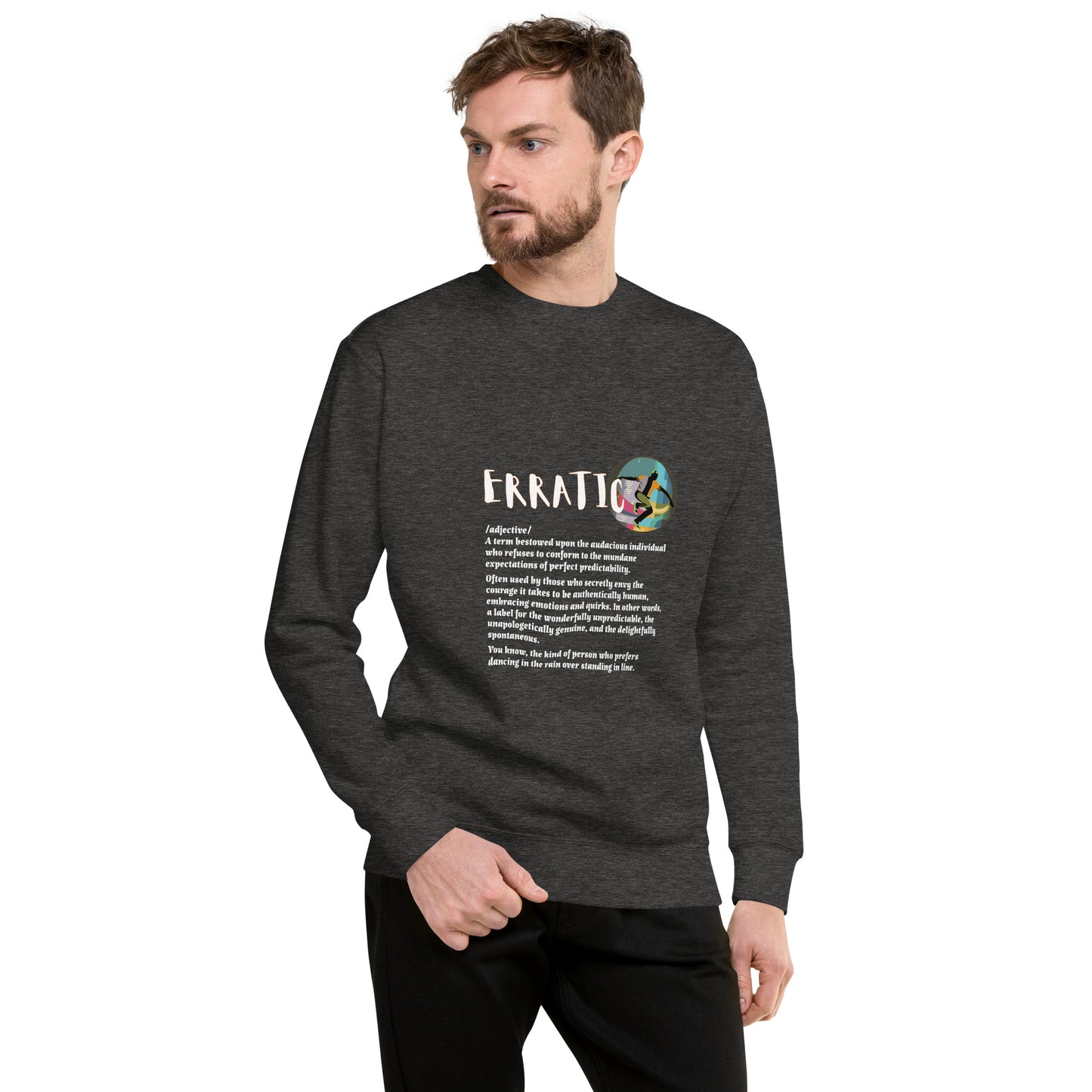 LABELLED. Unisex Premium Sweatshirt. ERRATIC