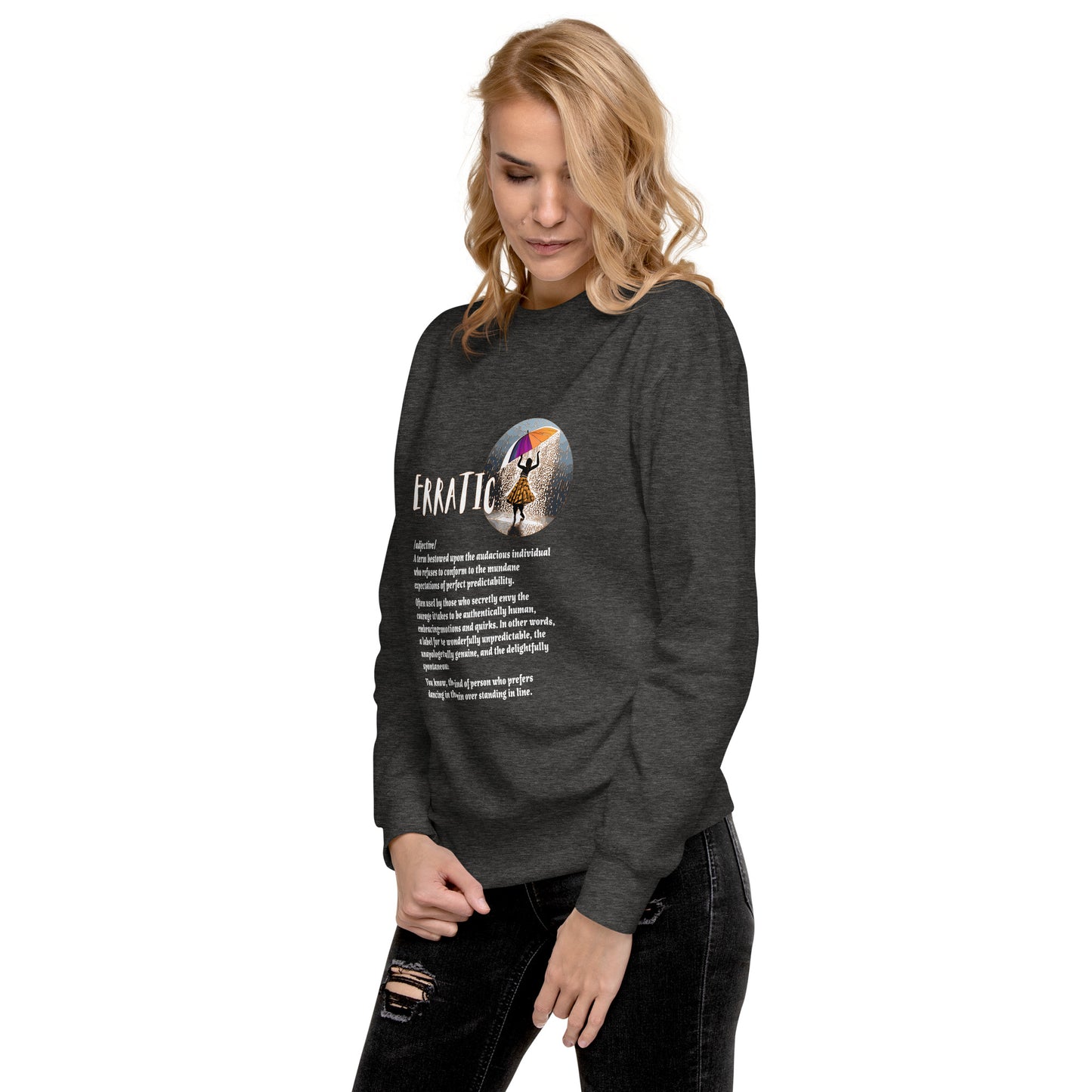 LABELLED. Unisex Premium Sweatshirt. ERRATIC.