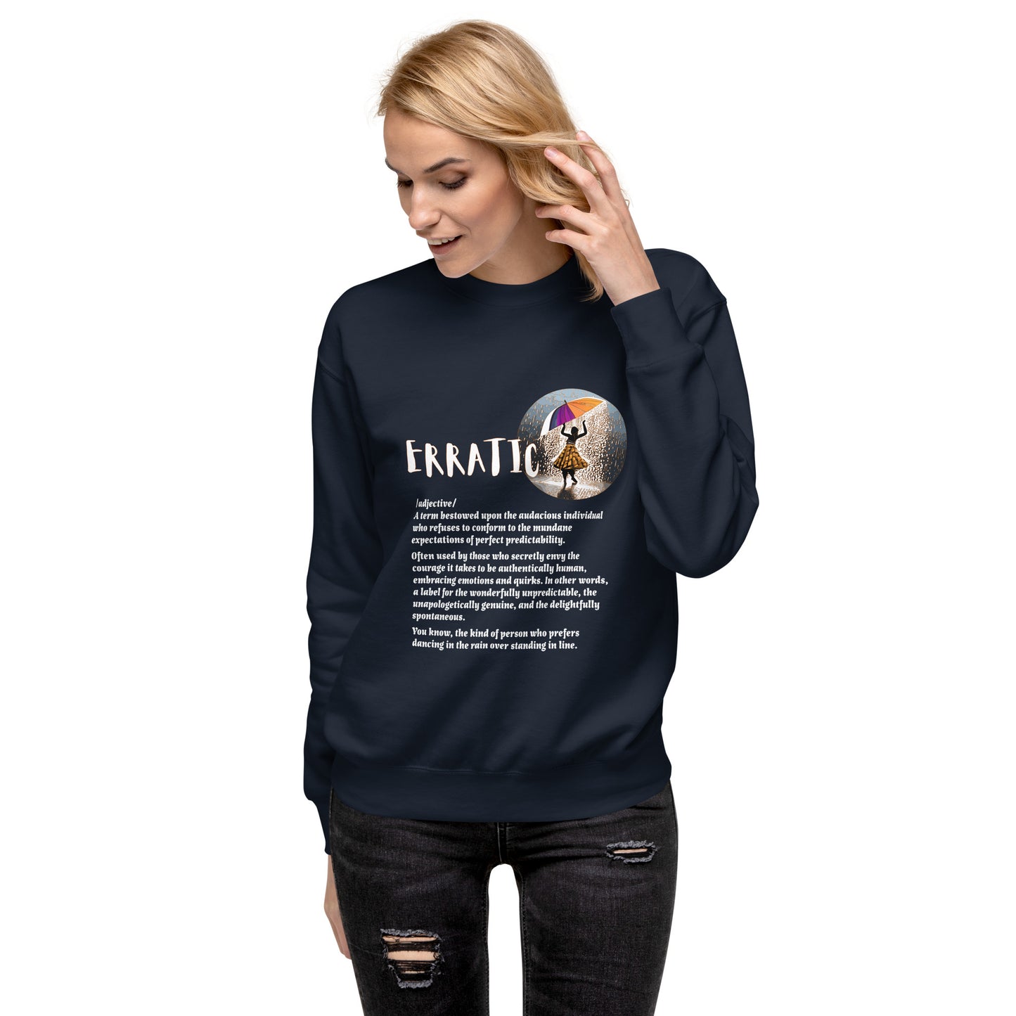 LABELLED. Unisex Premium Sweatshirt. ERRATIC.