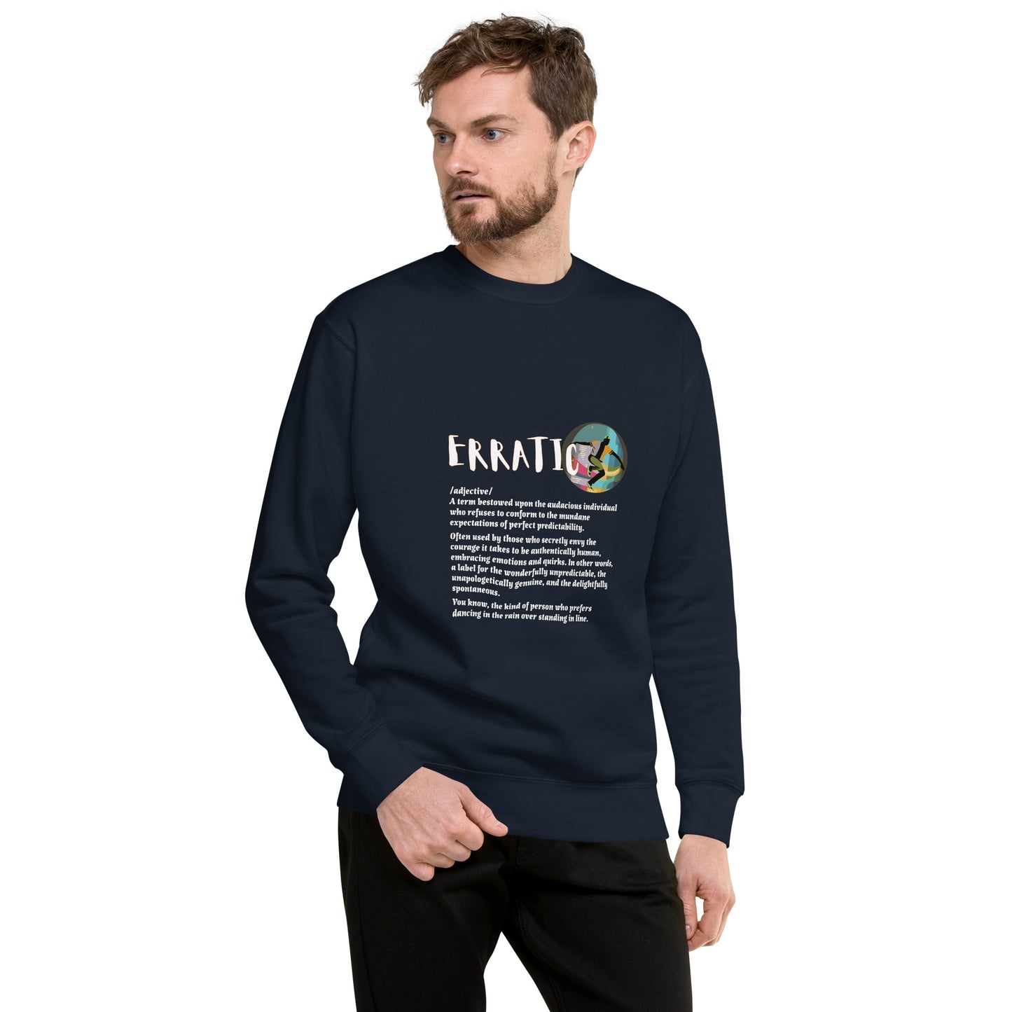 LABELLED. Unisex Premium Sweatshirt. ERRATIC