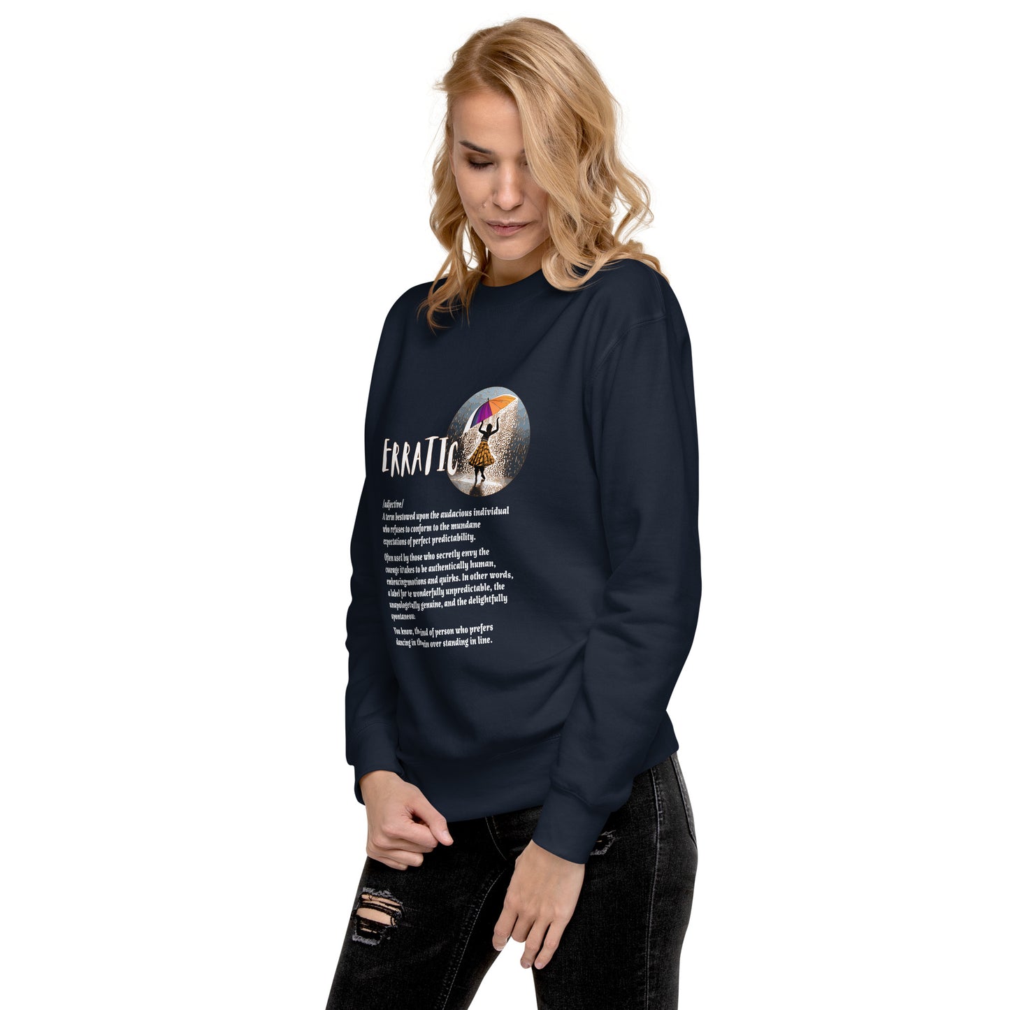 LABELLED. Unisex Premium Sweatshirt. ERRATIC.