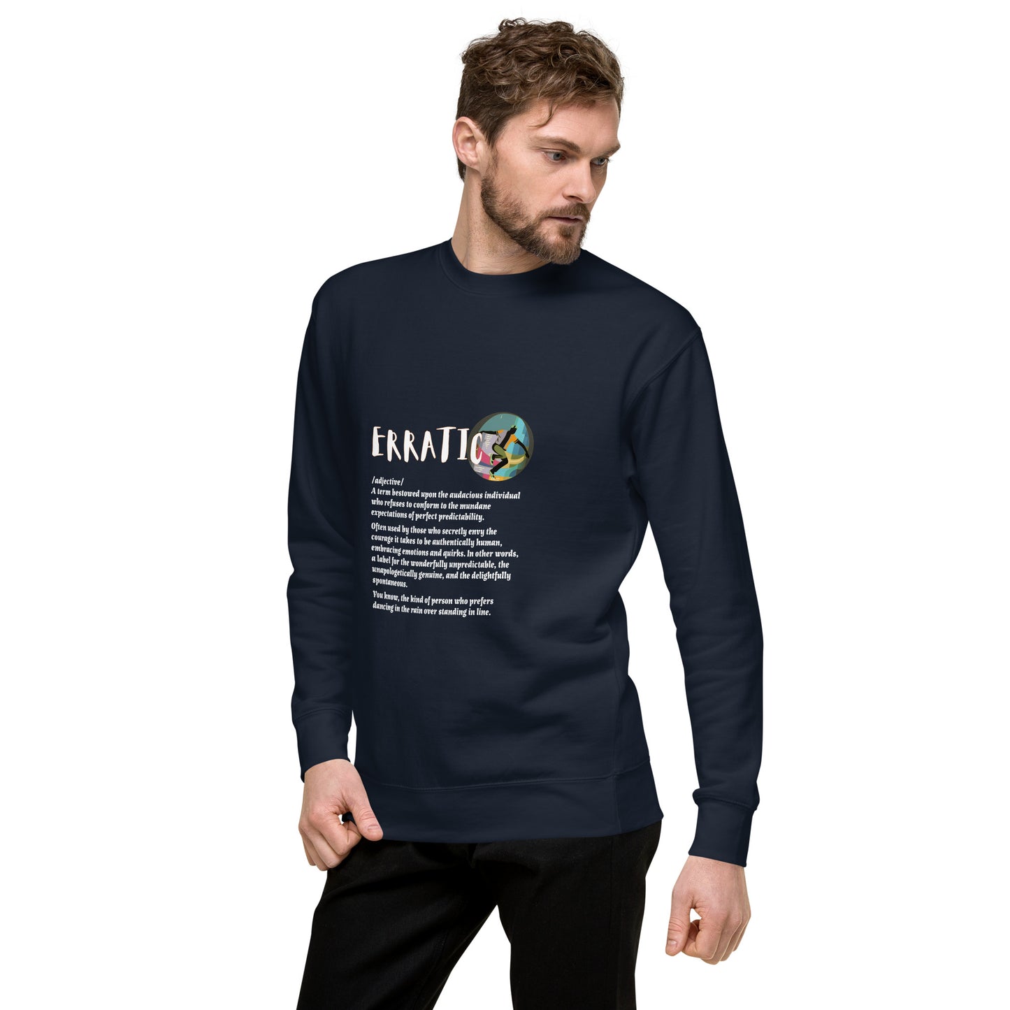 LABELLED. Unisex Premium Sweatshirt. ERRATIC