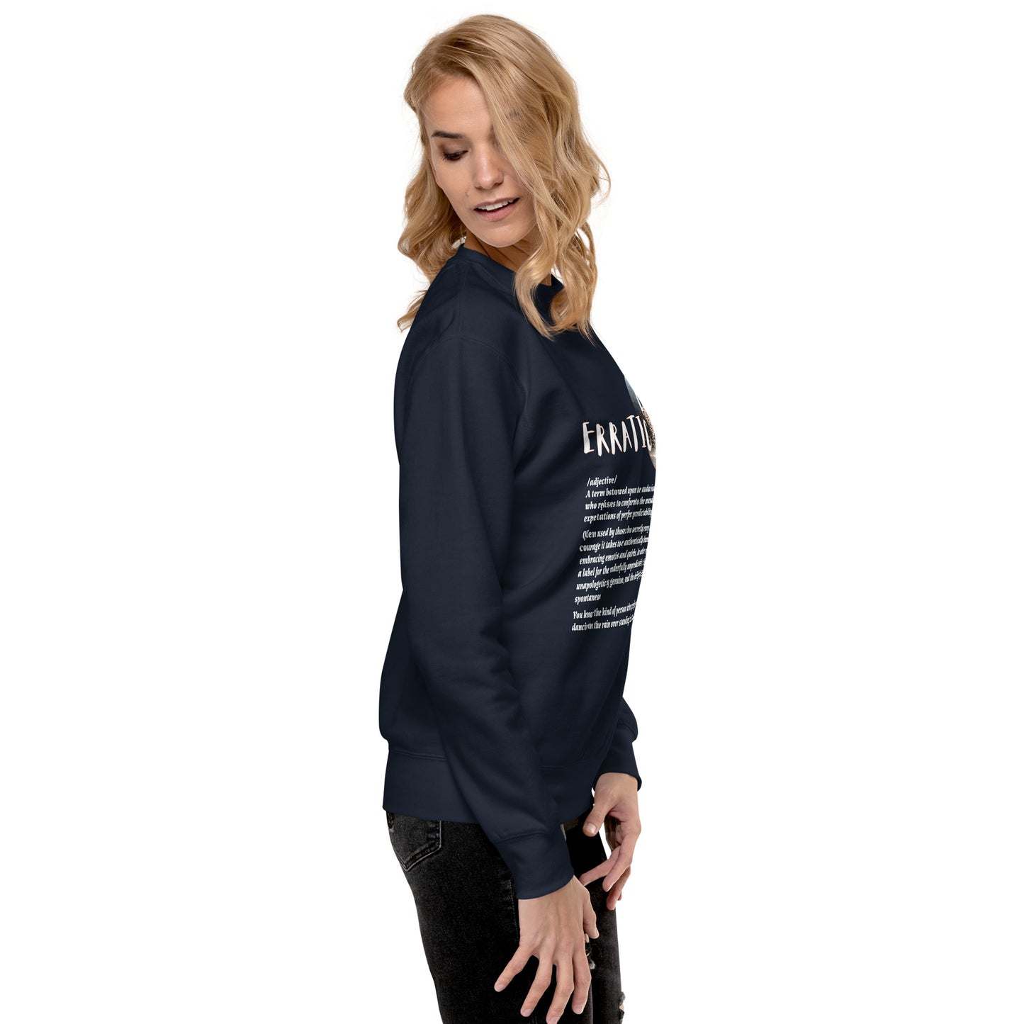 LABELLED. Unisex Premium Sweatshirt. ERRATIC.