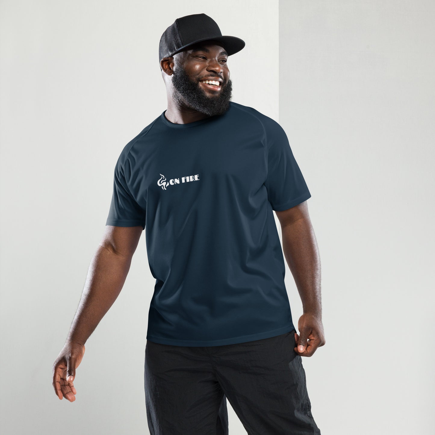 ATTITUDE. Unisex sports jersey. ON FIRE.