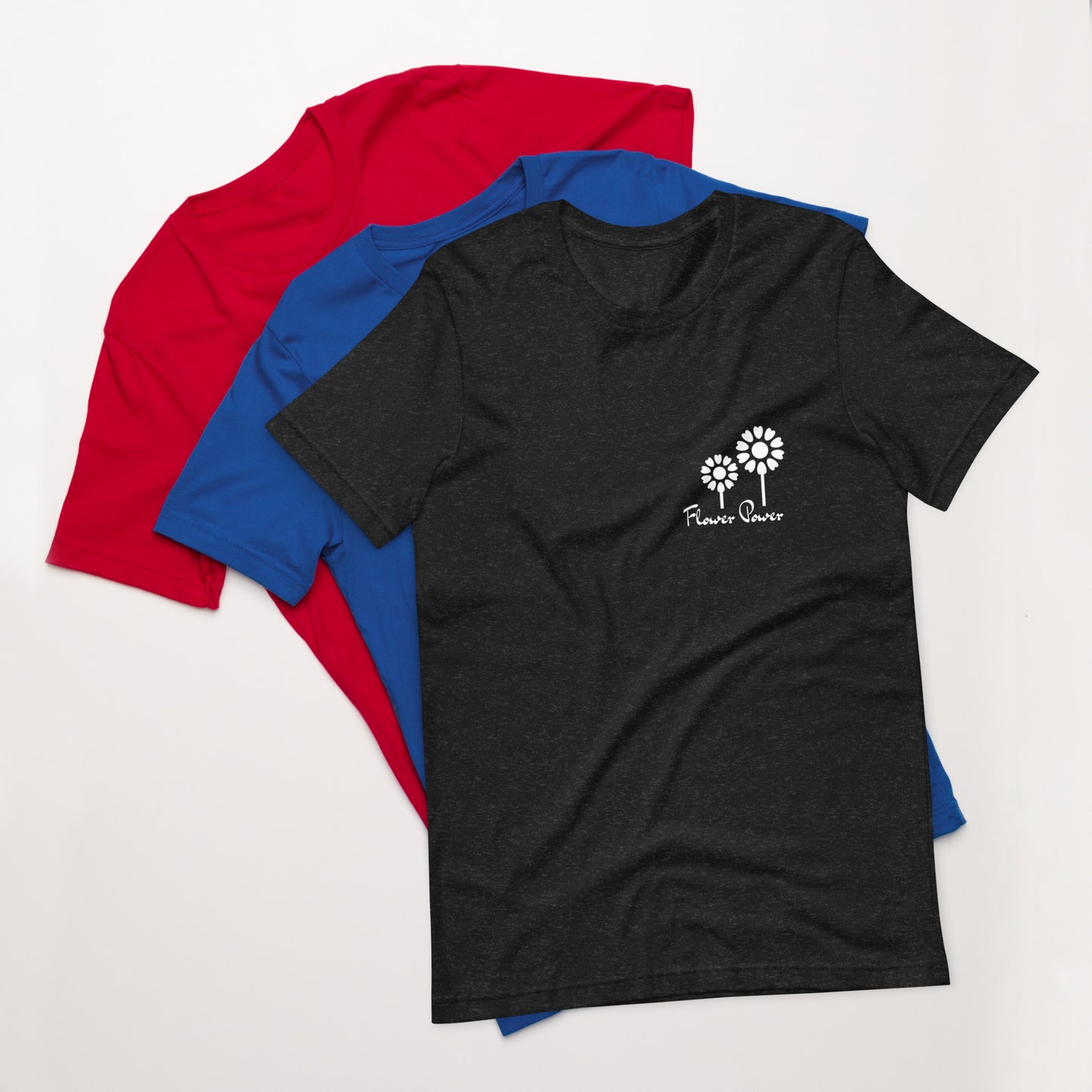 FLOWER POWER! Unisex t-shirt, many colours.
