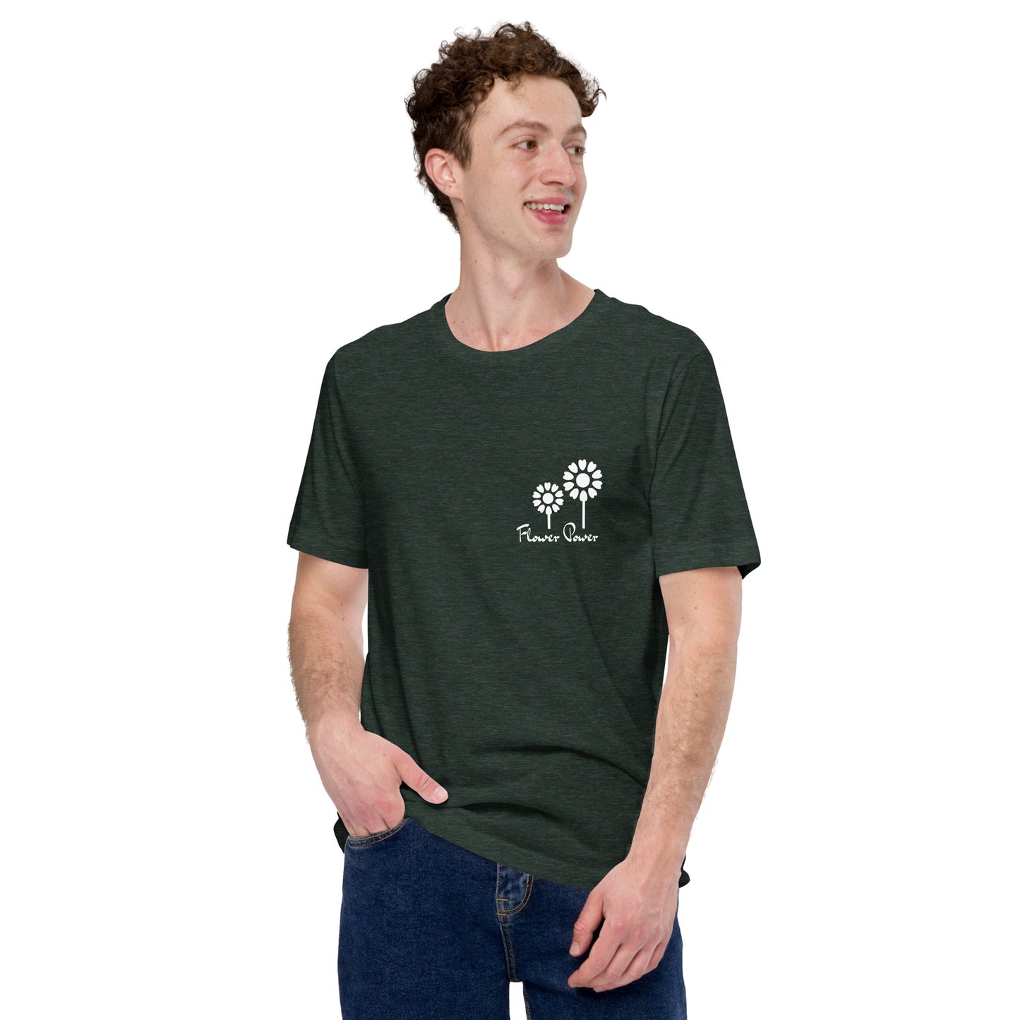 FLOWER POWER! Unisex t-shirt, many colours.