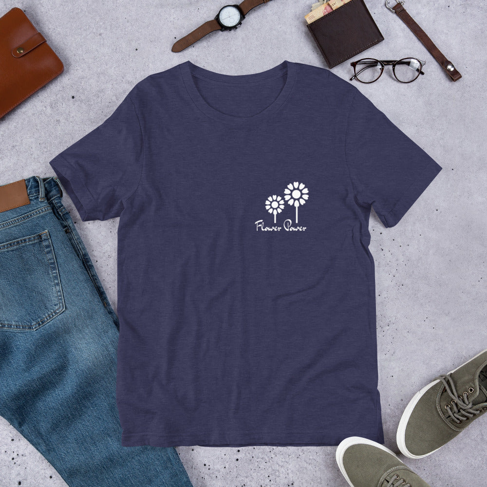 FLOWER POWER! Unisex t-shirt, many colours.