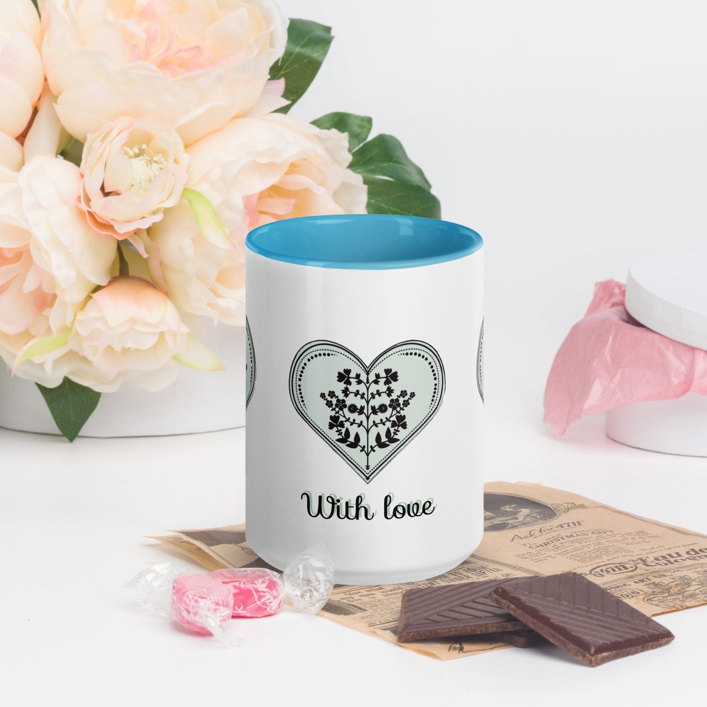 ROOTS! Mug with Color Inside. WITH LOVE.