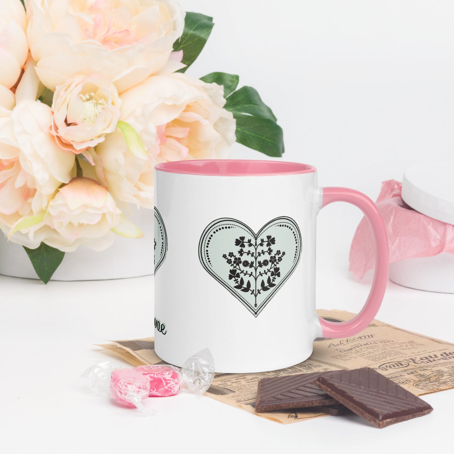 ROOTS! Mug with Color Inside. WITH LOVE.