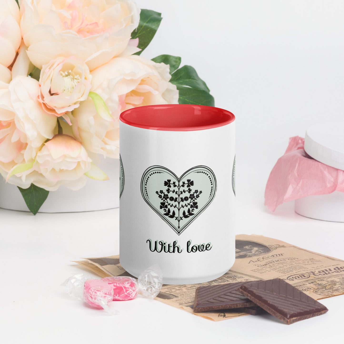 ROOTS! Mug with Color Inside. WITH LOVE.