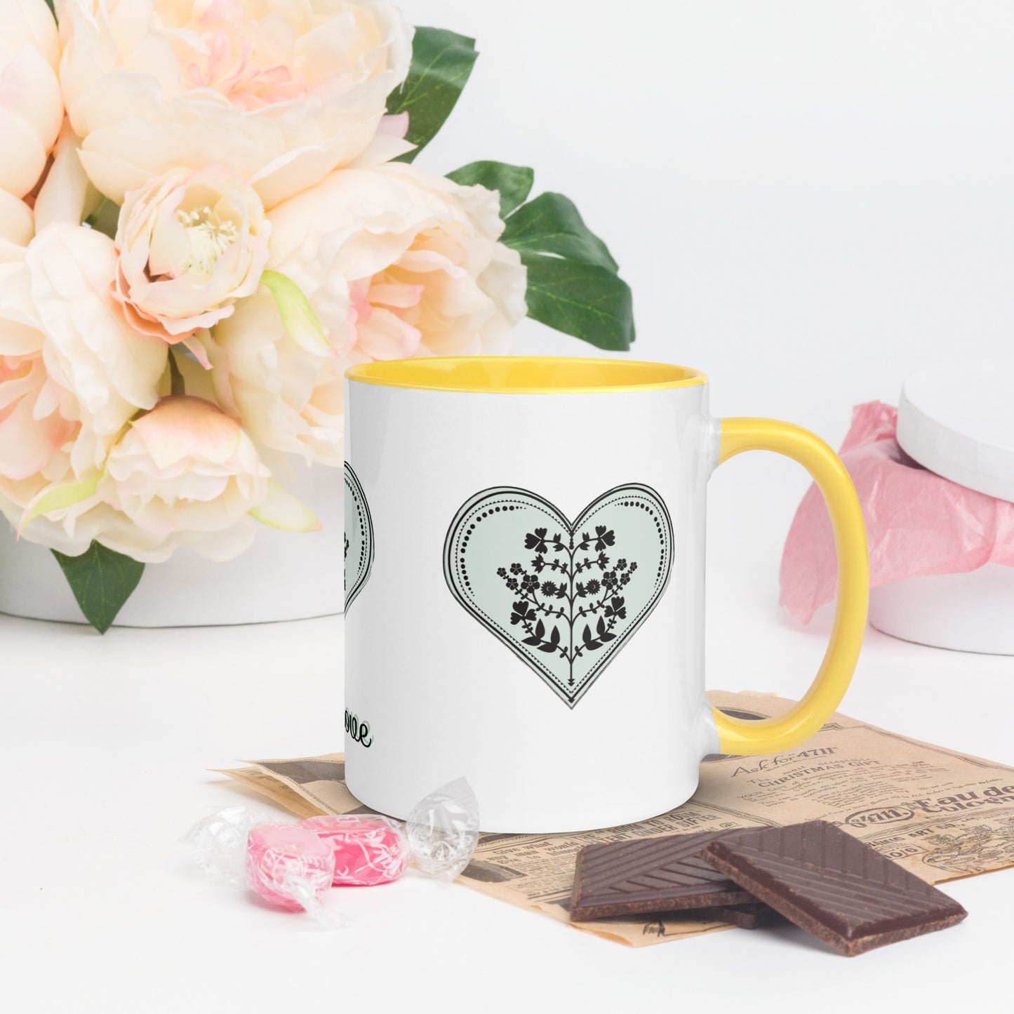 ROOTS! Mug with Color Inside. WITH LOVE.
