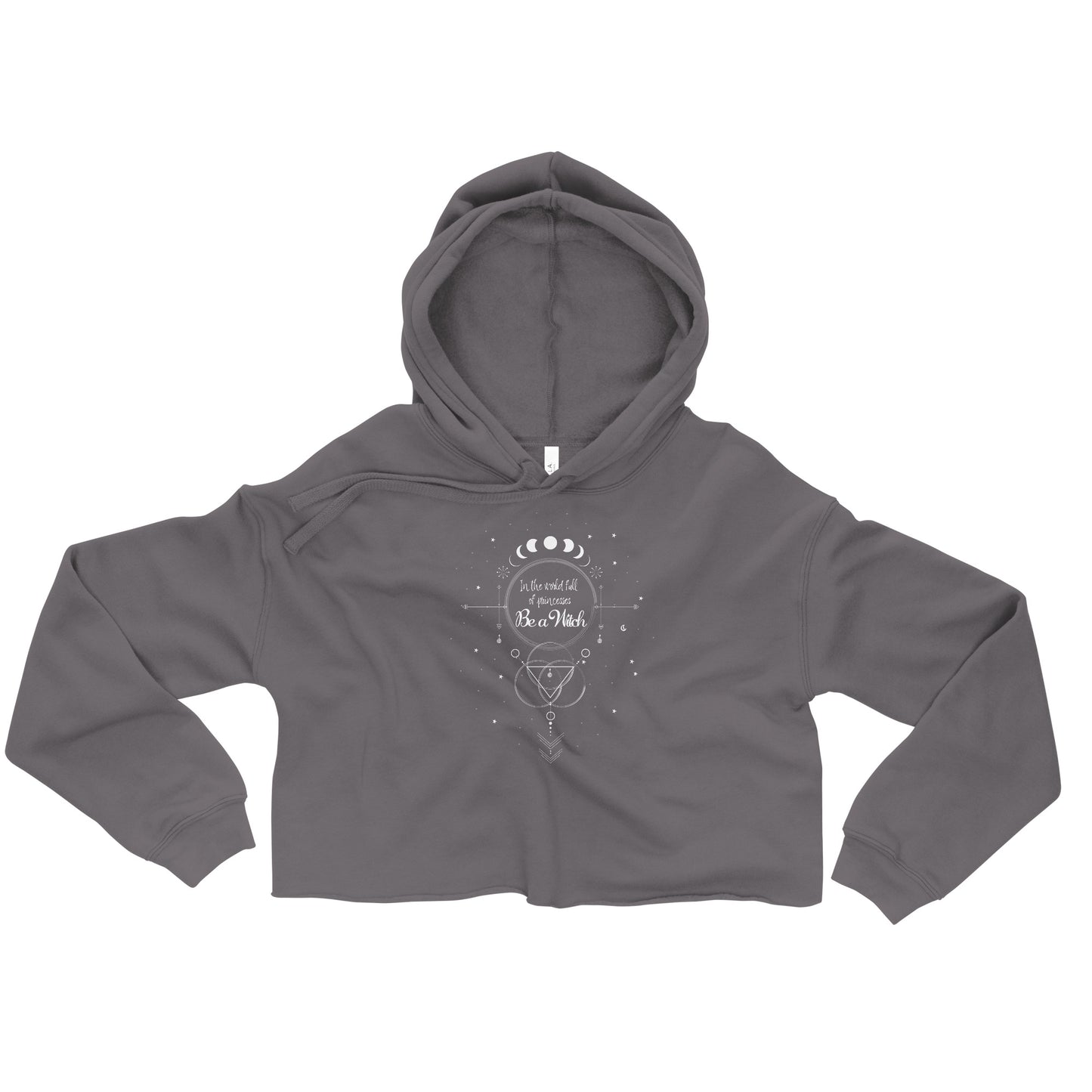 UNDER THE INFLUENCE. Crop Hoodie. BE A WITCH.