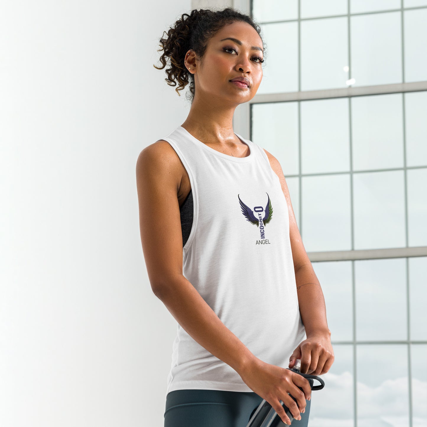 ACTIVE! Ladies’ Muscle Tank. ANGEL INCOGNITO.